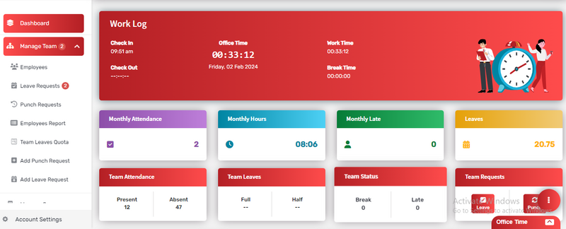 Workplace Checkin Dashboard